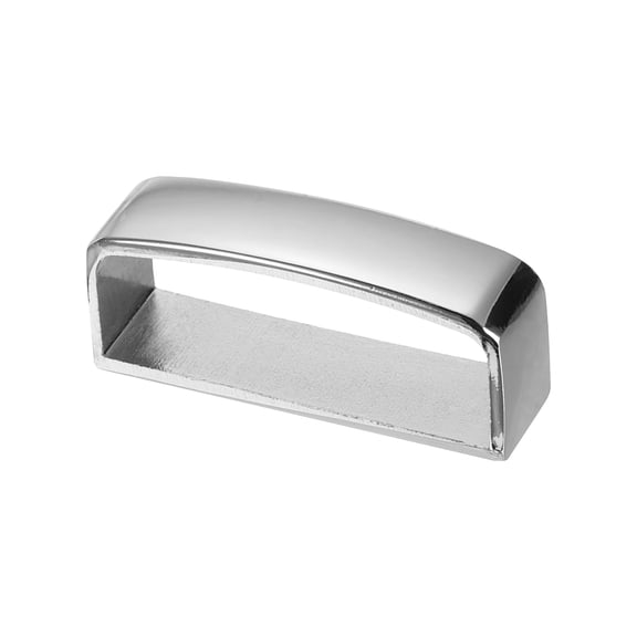 1-1/4 Inch 40mm Belt Loop Keepers, Alloy Belt Strap Ring Men's Buckle for DIY Craft Belt Fixing, Silver Tone