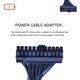 thumbnail image 4 of Cateissary Adaptador de extensión de Cable de fuente de alimentación Dual, 10 Uds., ATX 20 + 4, fuente de alimentación de placa base de 24 pines, cable Cables de computadora, 4 of 8