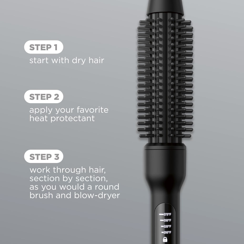 Conair 1.25" Digital Ceramic Hot Air Brush Volume