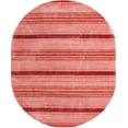 thumbnail image 2 of Rugs.com Gemstone Collection Rug – 7' 10 x 9' 8 Oval Rusty Pink Rose Medium Rug Perfect For Living Rooms, Large Dining Rooms, Open Floorplans, 2 of 9