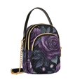 thumbnail image 7 of FORMRS Crossbody Bag for Women Quilted Travel Shoulder Cell Phone Purse with Chain Strap Handbag, Roses and Pearls, 7 of 7