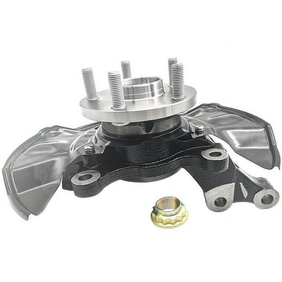 Front Right Passenger Side Steering Knuckle and Wheel Hub and Bearing Assembly - Compatible with 2003 - 2008 Toyota Corolla 2004 2005 2006 2007