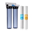 thumbnail image 1 of Max Water 2 Stage Whole House (20 x 2.5 Inch), Water Filtration System - Sediment + CTO, 1 of 7