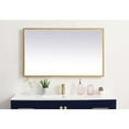 thumbnail image 3 of MRE62440BR-Elegant Decor-Pier - 34.5W LED Mirror with Adjustable Color Temperature In Modern Style-40 Inches Tall and 24 Inches Wide-Brass Finish, 3 of 13