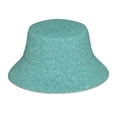 thumbnail image 1 of Fotbe Teal Green Glitter Sombrero Tipo Pescador con Estampado – Sombrero de Sol de Algodón de Moda para Playa, Golf, Pesca, 1 of 6