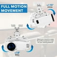 thumbnail image 5 of Mount-It! Full Motion Projector Wall & Ceiling Mount, 44lb Load Capacity, White, 5 of 10