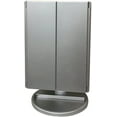 thumbnail image 1 of Makeup Mirror Vanity Mirror with Lights, Tri-Fold Mirror with Lights with 21 LED Lights, Touch Screen and 3X/2X/1X Magnification, Two Power Supply Modes Make Up Mirror,Travel Mirror, 1 of 8