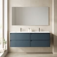 thumbnail image 6 of Ws Bath Collections Ambra 160 RB Ambra 66" Wall Mounted Double Basin Vanity Set - Blue, 6 of 7