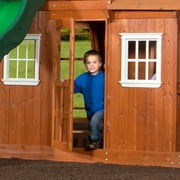 Backyard Discovery Shenandoah Cedar Wood Swing Set, Slide, Clubhouse, Playhouse, Kitchen