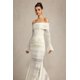 thumbnail image 3 of Vestido Bellabarnetten Falae vestido largo de manga larga con pliegues, 3 of 6