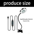 thumbnail image 5 of Adjustable Magnifiers Light 3 Lighting Type Clamps Base Hands Without Magnifying Light for Bedside Reading Nail Art Station, 5 of 8