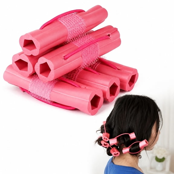 mayaya Heatless Curling Rod Headband 6 Piece, Soft Foam Hair Curlers to Sleep Hair Roller Roller Sponge Overnight Heatless Curls Hair Rollers