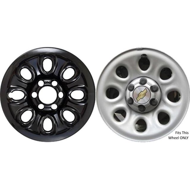 17 Po. Peau de Roue Imposteur pour GMC, Noir Brillant