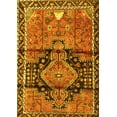 thumbnail image 1 of Ahgly Company Machine Washable Indoor Rectangle Persian Yellow Traditional Area Rugs, 2' x 3', 1 of 4