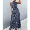 thumbnail image 3 of Vestido Largo Mujer NikouMX con Cuello Halter Estampado Verano S M L XL, 3 of 6