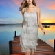 thumbnail image 5 of Sonducket Vestido de mujer sin mangas empalme verano fiesta Club viaje Color sólido vestidos poliéster niñas moda Casual regalo Vestidos L Argent Sonducket AP009477-08, 5 of 6