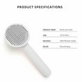 thumbnail image 5 of Pet Cat Comb Stainless Steel Needle Pet Cleaning Needle Comb Dog Hair Removal Brush One-Button Self-Cleaning Function(Mysterious Gray), 5 of 5