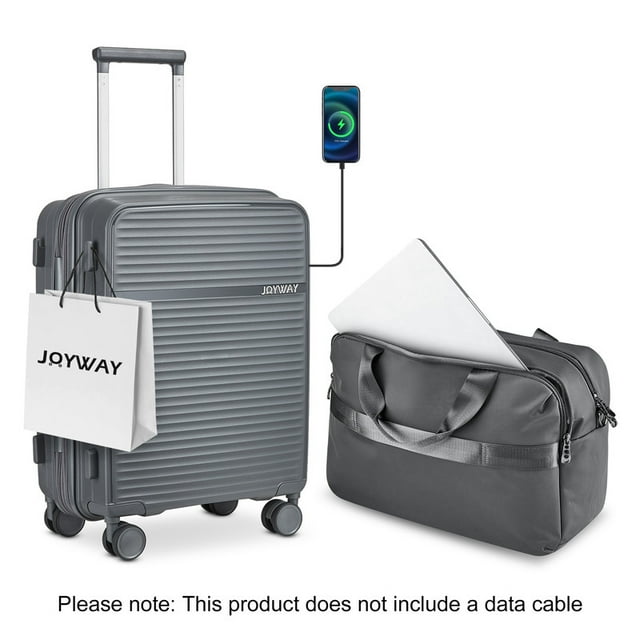 Joyway Ensemble de 2 Valises Cabine, Valise Rigide de 20 Pouces avec Roues Pivotantes et Cadenas TSA, Valise de Voyage Légère Unisexe