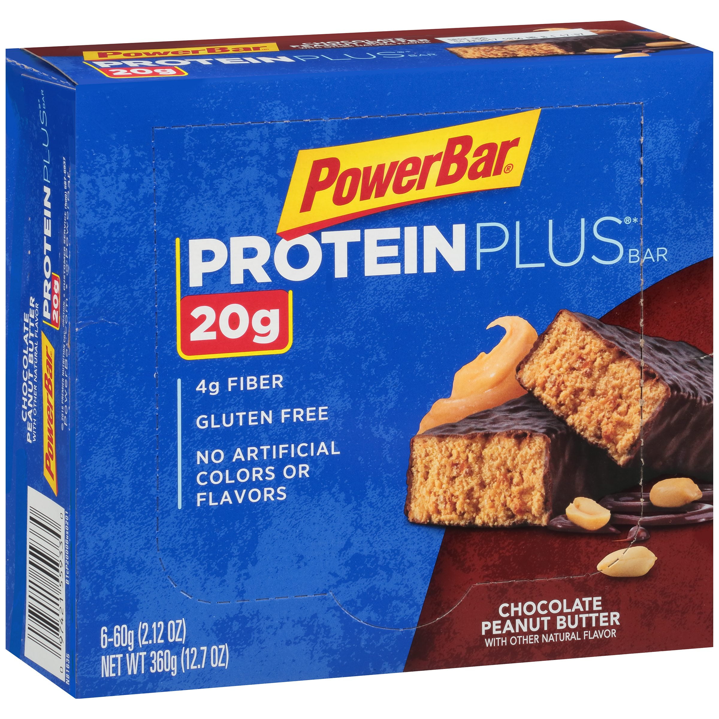Powerbar Protein Bar Chocolate Peanut Butter 20g Protein 6 Ct