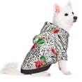 thumbnail image 2 of Haiem Roses Mixed Zebra 1 for Winter Dog Hoodie Sweatshirts with Pockets Warm Dog Clothes for Small Dogs Chihuahua-XX-Large, 2 of 7