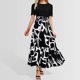 thumbnail image 1 of WILLBEST Vestido Casual De Verano Para Mujer 2025, Vestido Largo Cruzado De Manga Corta Con Estampado Floral Y Dobladillo Con Volantes De Patchwork, Vestido De Corte A 2099, 1 of 3