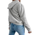 thumbnail image 3 of Womens Zip Up Hoodies Thermal Sherpa Lined Fleece Jacket Long Sleeve Hooded Sweatshirt Fall Fashion Winter Coat, 3 of 4