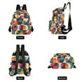 thumbnail image 4 of FORMRS Mini Backpack Purse for Women Travel Daypack Casual Shoulder Bag, Retro Geometric, 4 of 7