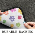 thumbnail image 6 of Pets Paws Print Colorful Door Rugs,Washable Non Slip Door Mats Indoor,Decorative Door Mats,Entry Mat Indoor for Entrance,Bedroom,Kitchen,Bathroom,30"x17", 6 of 6
