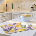 thumbnail image 5 of Lavender Lemon Floral Dishes Drying Mat Absorbent Quick Dry Rainbow Heat Resistant Mats for Kitchen Counter Decoration 16x18 Inch, 5 of 6