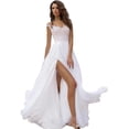 thumbnail image 1 of ZHAOCHENG Vestido de novia Vestidos de novia largos para mujer Elegantes vestidos de novia de encaje sin espalda Vestidos de fiesta de princesa Vestidos de noche elegantes para boda, 1 of 4