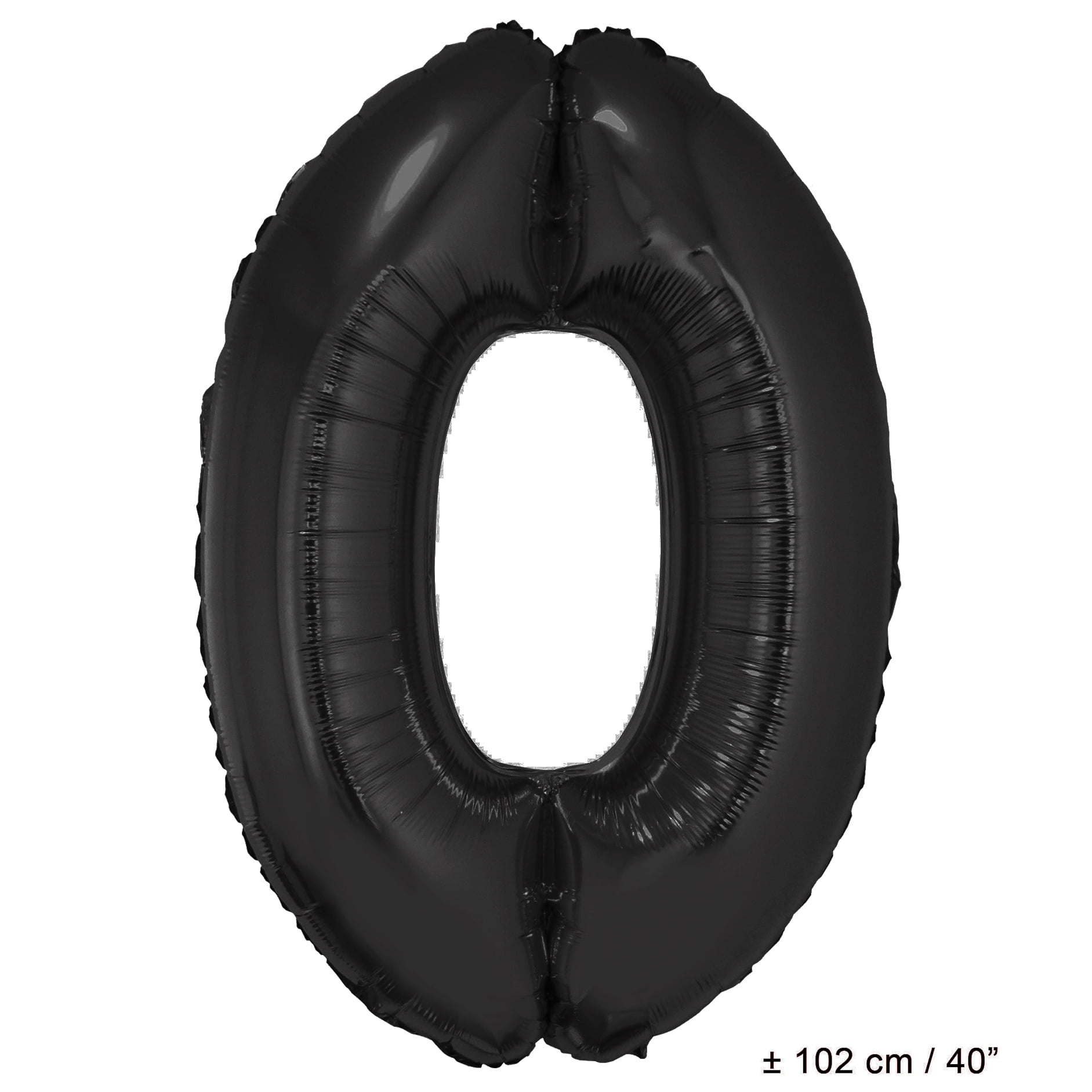 Number 0 Zero Super Shape Solid Jumbo Helium Quality 40" Foil Balloon
