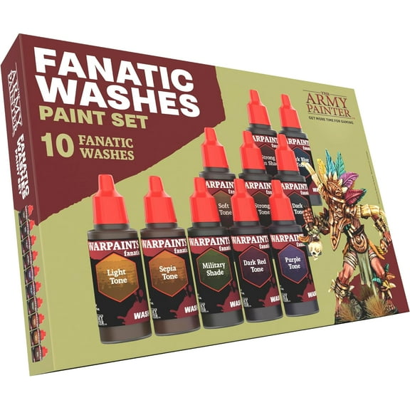 Army Painter, The Fanatic - Washes Paint Set New