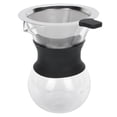 thumbnail image 3 of Cafetière en Verre Réutilisable avec Filtre en Acier Inoxydable Cafetière Manuelle Goutte à Goutte Set200ml, 3 of 7