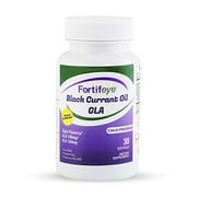 Fortifeye Vitamins Black Currant Oil GLA, Cold Pressed, Hexane-Free, High Potency Gamma Linolenic Acid Supplement - 30 Day Supply - Softgel Capsules