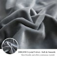 thumbnail image 6 of XeGe 3 Piece Fluffy Faux Fur Duvet Cover Set Queen, Luxury Ultra Soft Velvet Shaggy Plush Bedding Set, Fuzzy Comforter Cover with 2 Furry Pillow Cases, Zipper Closure, Queen Size, Light Grey, 6 of 7