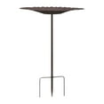 thumbnail image 1 of Comedero para pájaros con estaca de metal, comedero decorativo con soporte para pájaros, baños para pájaros para exteriores, jardín, bañera de metal, 1 of 8