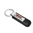 thumbnail image 2 of iPick Image for GMC Sierra Silver Metal Plate Black PU Leather Strap Key Chain, Official Licensed, 2 of 5