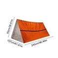 thumbnail image 3 of Portable Emergency Shelter Tent, Reflective Thermal Camping Shelter, Waterproof Windproof Cold Weather Outdoor Rescue Tent, Compact Heat Retaining Bivy, 3 of 6