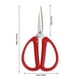 thumbnail image 3 of Xihbxyly Tijeras de Acero Inoxidable, Diseño Ergonómico con Mango Rojo, Hojas Duraderas para Un Corte Sin Esfuerzo, Puntas de Precisión para Cortes Limpios, Ideal para Manualidades con Tela, Tareas d, 3 of 6