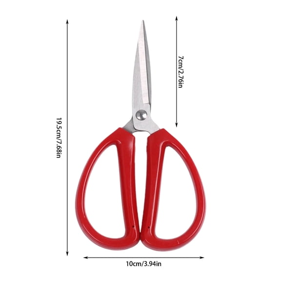 Multi-Purpose Stainless Steel Household Scissors - Ergonomic Soft Grip, Perfect for Cutting Fabrics, Threads, and More