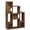 Rustic Brown, variant on ELLEGNT 8‑Shelf Cat Tree Cabinet - Wooden, 2 Cat Holes, Anti‑Tipping, Multi‑Tier Storage for Living Room, Bedroom, Office, Gray Oak