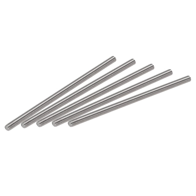 Unique Bargains M4 x 3.94' Fully Threaded Rod 304 Stainless Steel Right Hand Threads 10 Pack