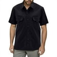 thumbnail image 1 of Men's Short Sleeve Fishing Shirt - Lightweight, Multi-Pockets, Button Down - Nylon Spandex - Summer Outdoor Activities - M-XXXXL, 1 of 4