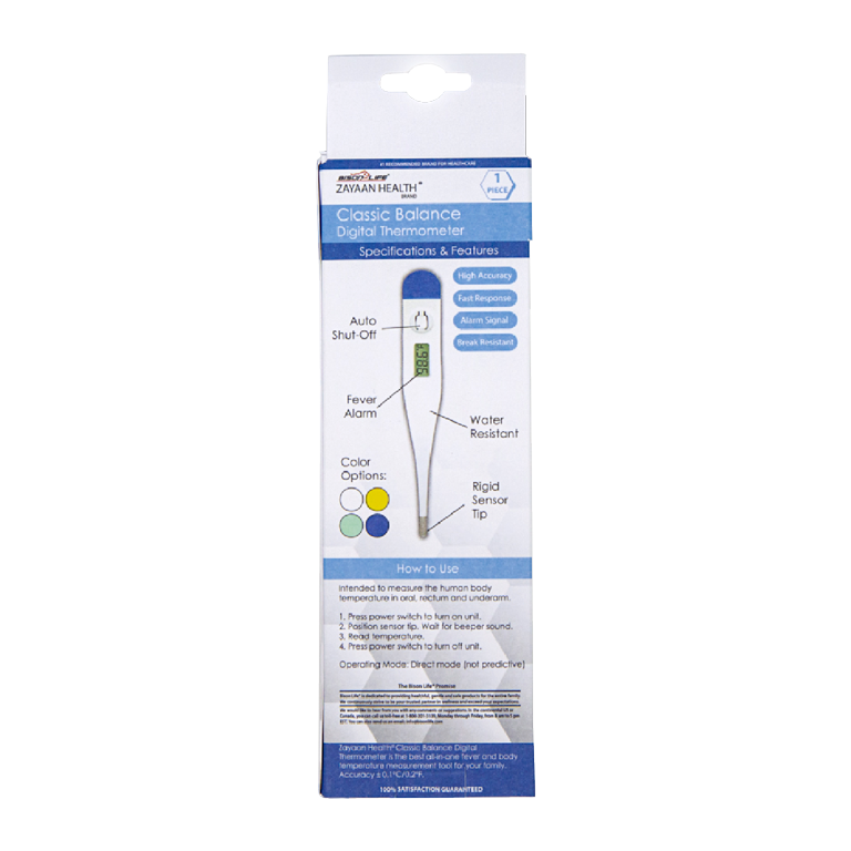 Classic Balance Digital Thermometer, High Accuracy, Fast Response, Rigid  Sensor Tip