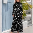 thumbnail image 4 of Patrón de gafas Vestido largo Ropa para mujer Ropa de mujer Ropa de verano para mujer 2024 Vestido de mujer, 4 of 5