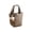 Khaki, variant on Genuine Leather Women's Bag Full-Grain Cowhide Purse Women's Shoulder Bag Medium Handbag