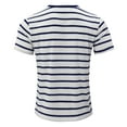 thumbnail image 4 of LUOGENLI T-shirts pour Homme pour Hommes T-Shirt pour Homme Jeune Mode Maison Décontracté T-Shirt à Manches Courtes Col Rond T-Shirt à Manches Courtes T-shirts pour Hommes T-shirts Graphiques Fête de la Saint-Patrick Bleu Marine G, 4 of 6