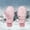 Pink, variant on NAISIBABY Kids Girls Ski Gloves (6Months-6T), Thermal Fleece Lined Waterpoof Graphic Winter Outdoor Snow Mittens Pink