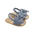 thumbnail image 1 of Gupgi Baby Girl Bow Knot Sandals Soft Sole Flat Princess Shoes First Walkers, 1 of 7