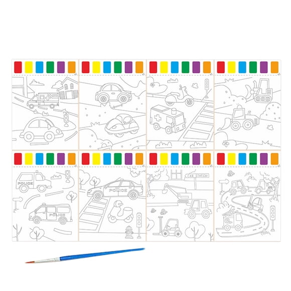 Matsuzay 8 pack/lote libro de almohadillas de pintura de acuarela hermosas obras maestras en cualquier lugar Mini almohadilla de pintura de pinturas do